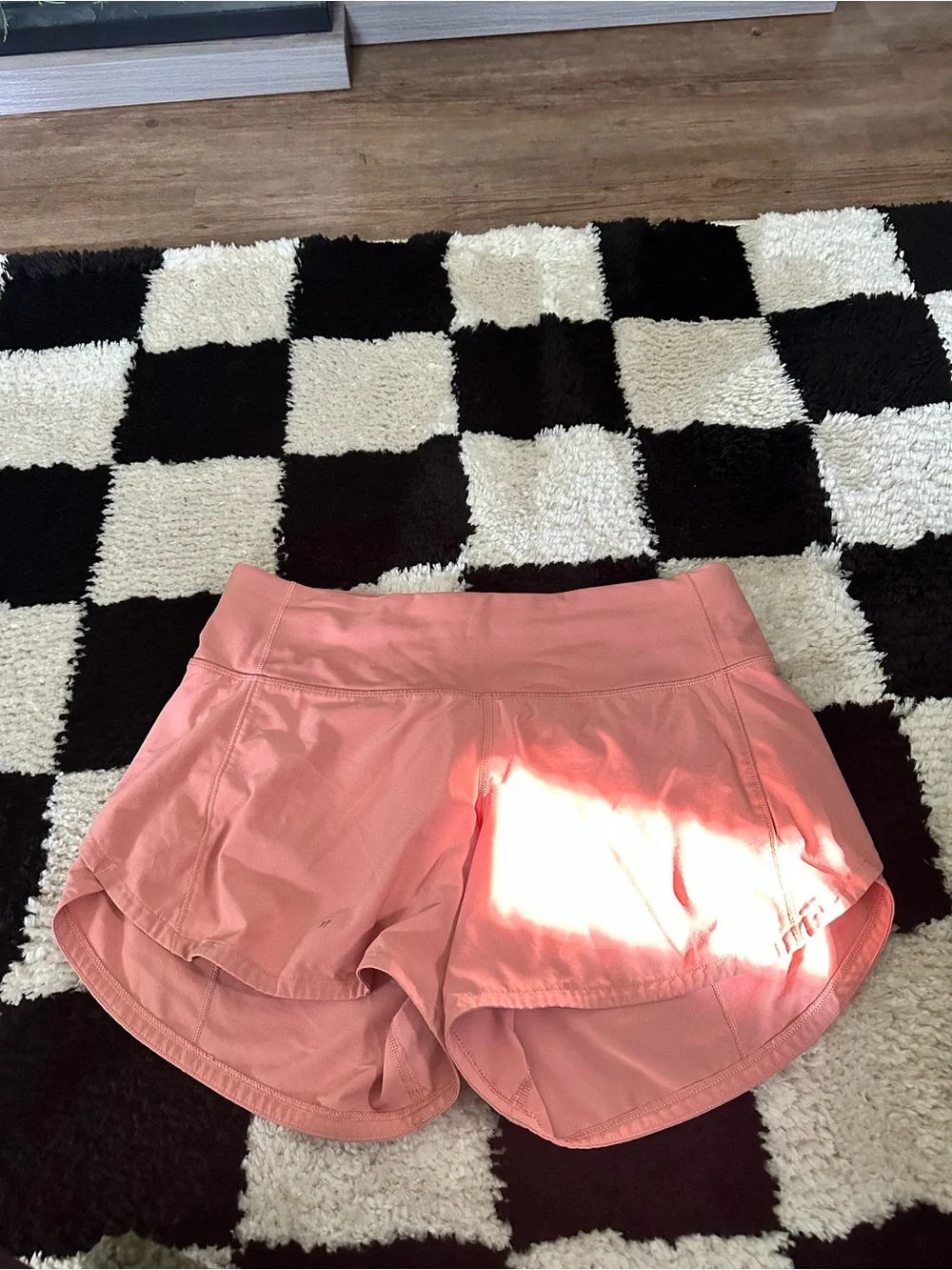 lululemon athletica Coral Pink Athletic Shorts